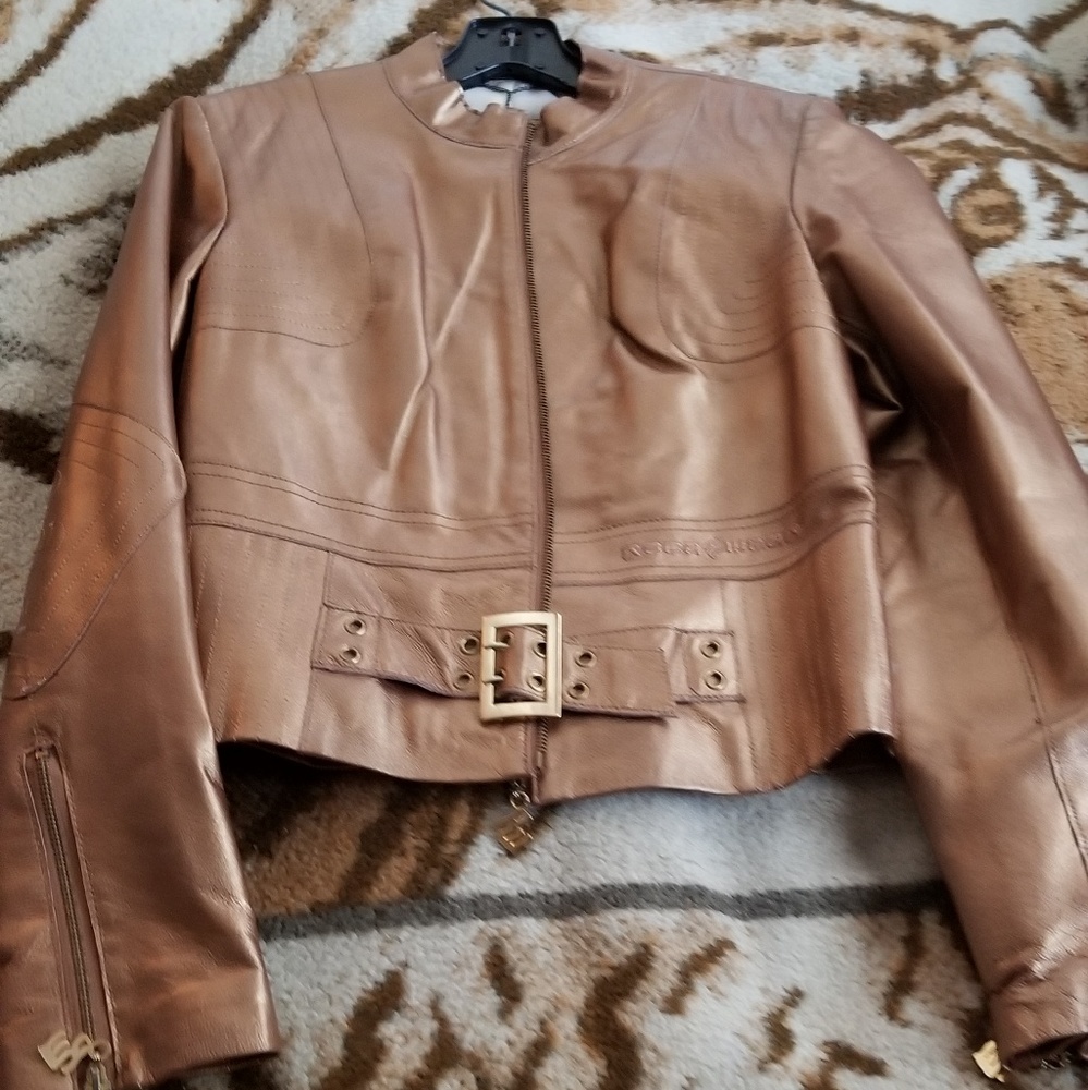 Womens waistline Rocawear biker jacket